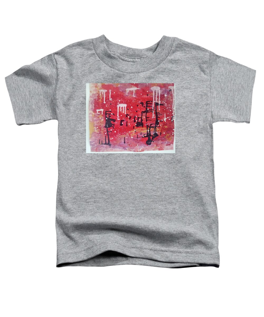  Toddler T-Shirt featuring the painting Caos 11 by Giuseppe Monti