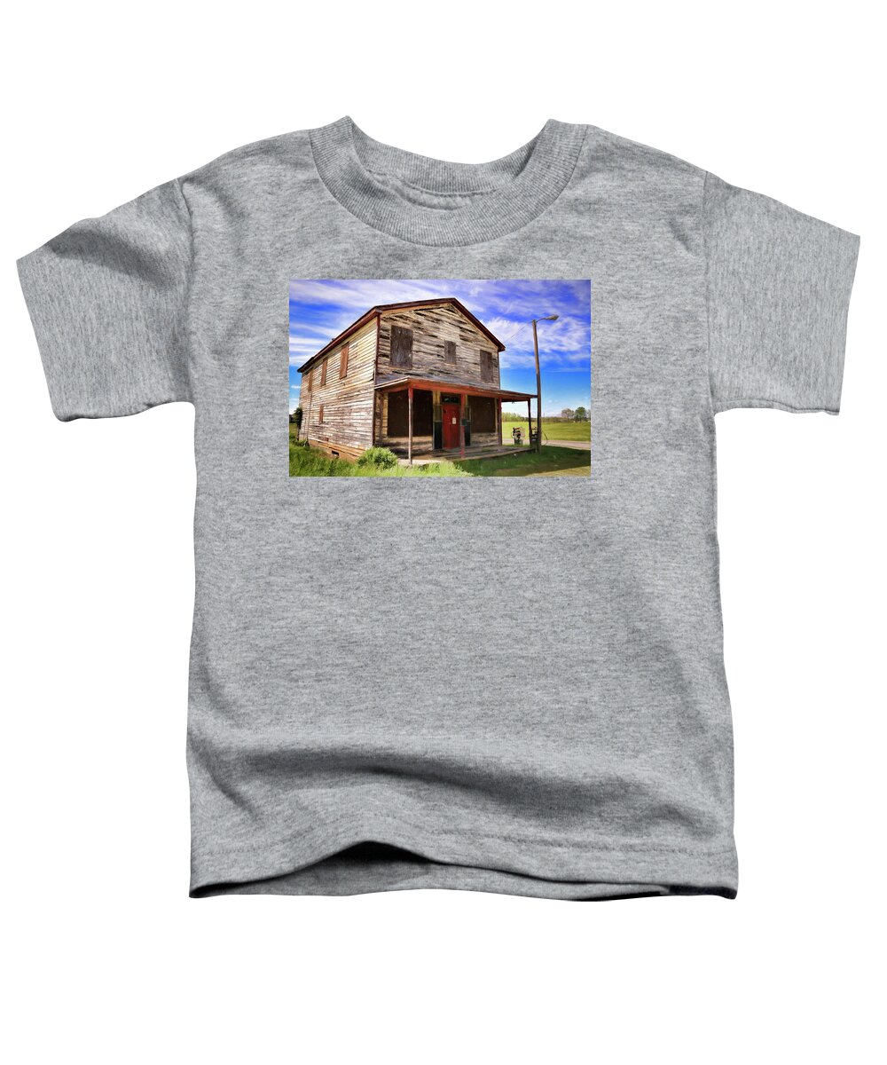 Carters Store Toddler T-Shirt featuring the photograph Carter's Store in Goochland Virginia by Ola Allen