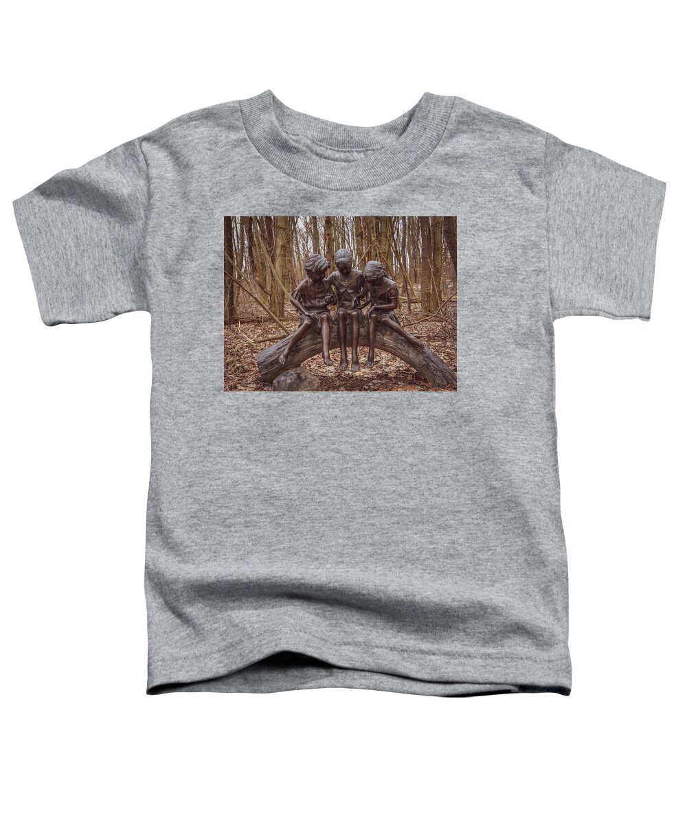 Statue Toddler T-Shirt featuring the photograph Childrens Statue by Michelle Wittensoldner