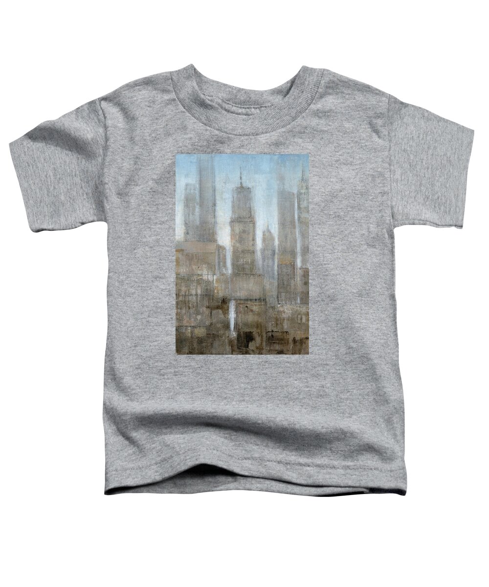 Landscapes Toddler T-Shirt featuring the painting City Midst I by Tim Otoole