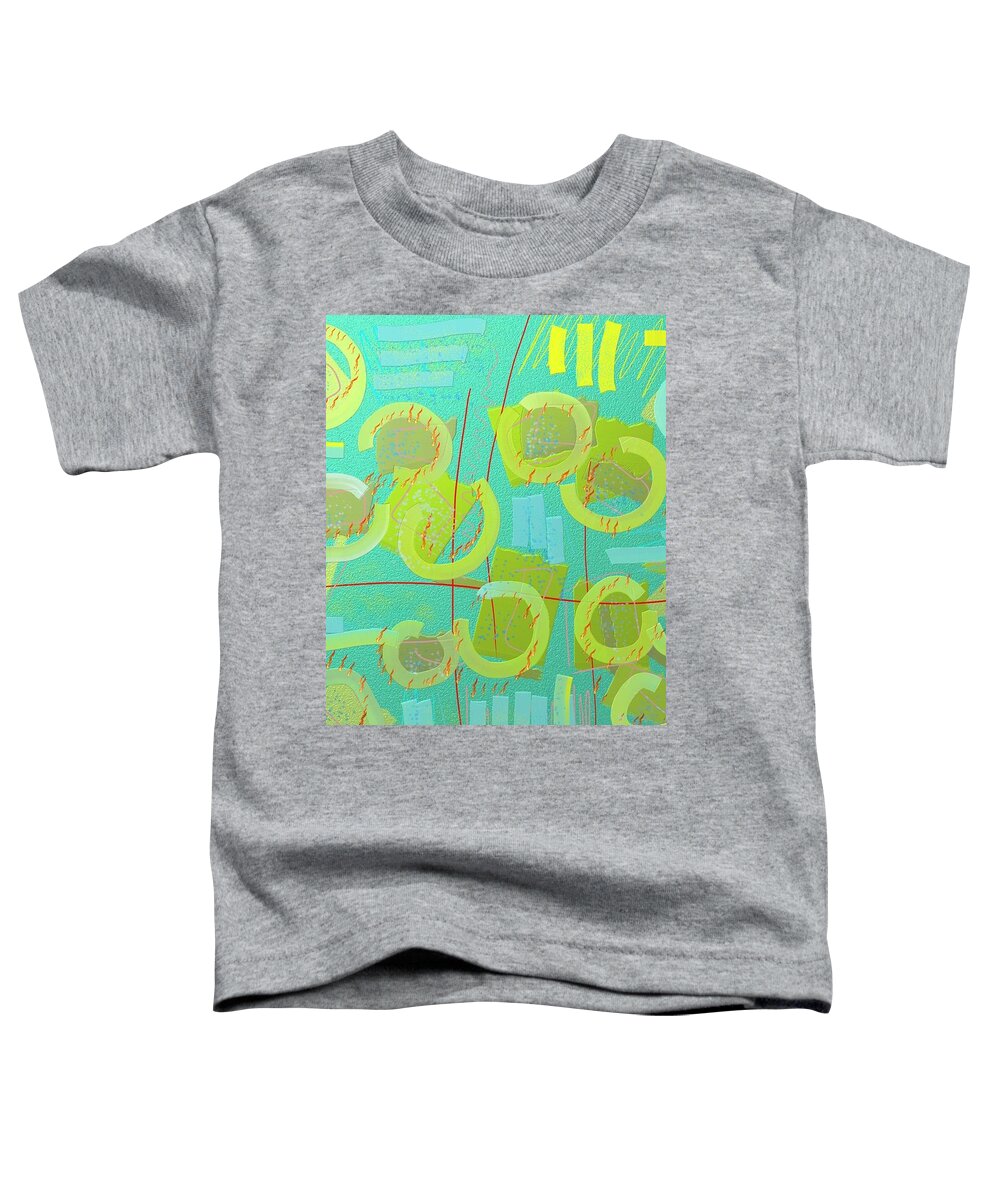Abstract Toddler T-Shirt featuring the digital art Corn field by Chani Demuijlder