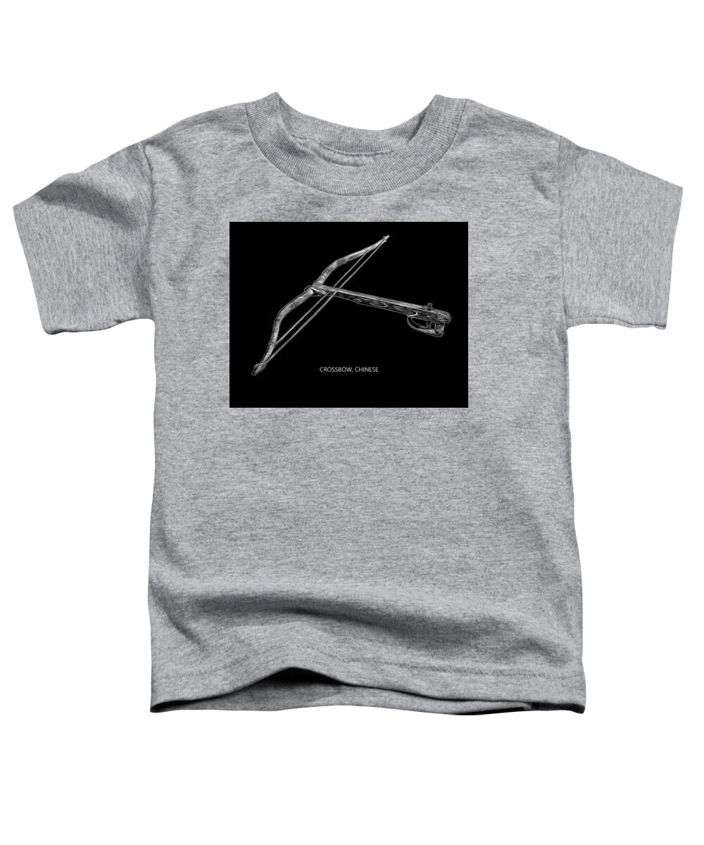 Crossbow Toddler T-Shirt featuring the digital art Crossbow, Chinese by Robert Bissett