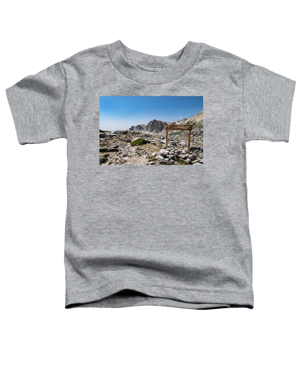 Landscape Toddler T-Shirt featuring the photograph Crossroads at Medicine Bow Peak by Nicole Lloyd
