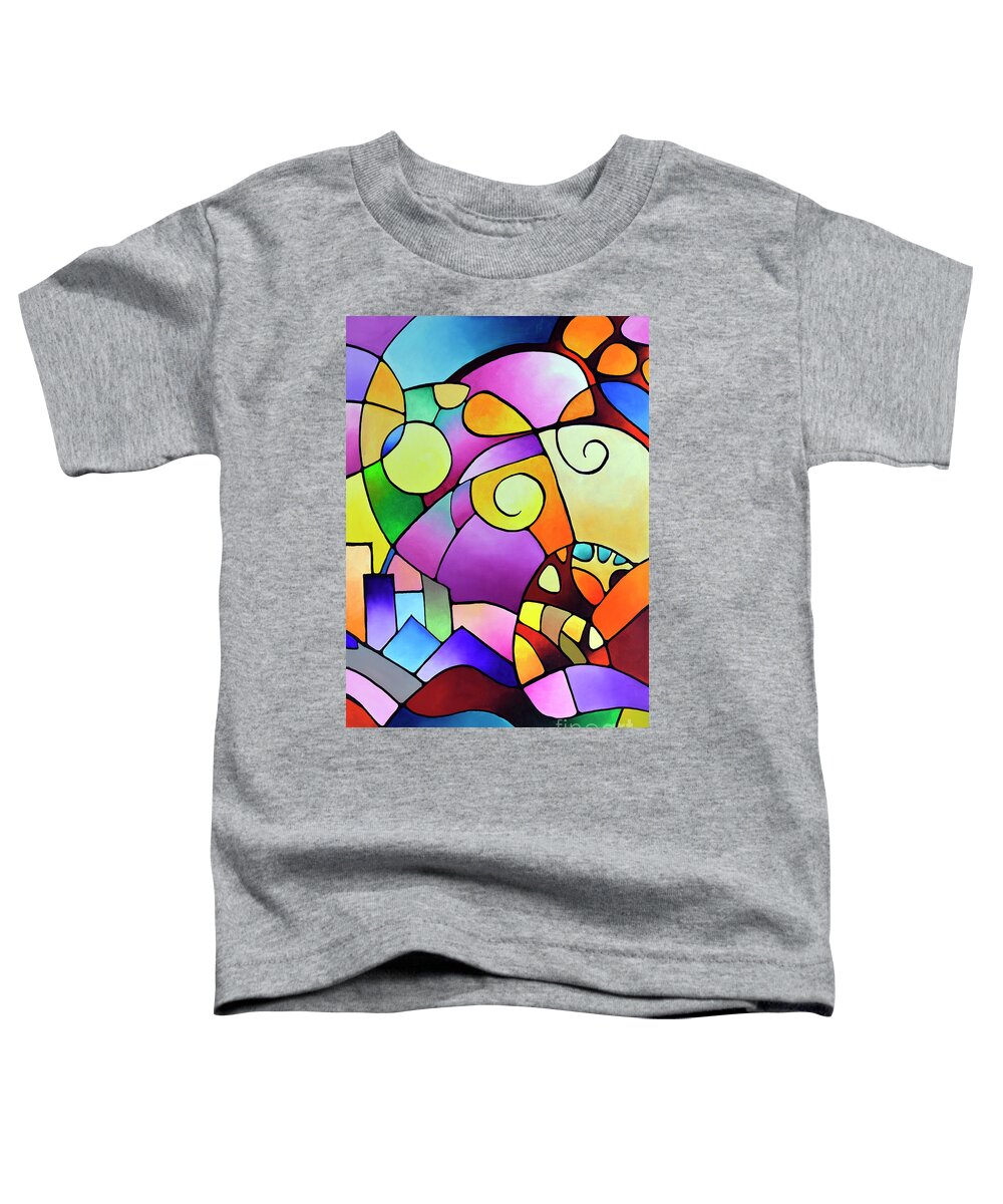 Daydream Toddler T-Shirt featuring the painting Daydream Canvas Two by Sally Trace