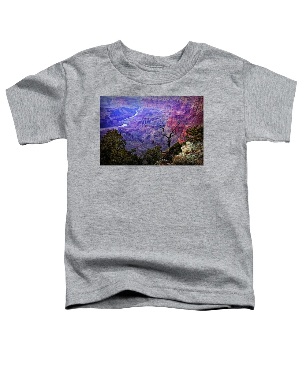 Grand Canyon National Park Toddler T-Shirt featuring the photograph Desert View Sunset by Priscilla Burgers