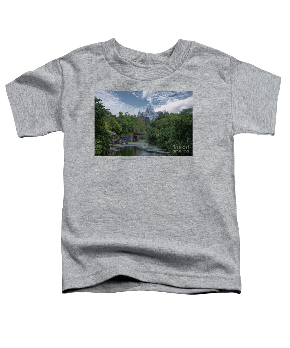 Mountain Toddler T-Shirt featuring the photograph Disney World Mountain by Dale Powell