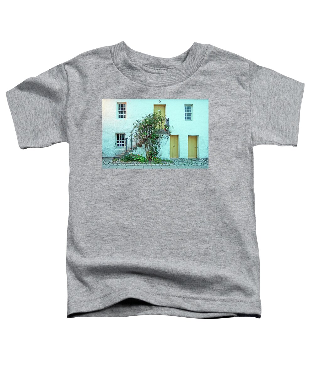 Scotland Toddler T-Shirt featuring the photograph DUNKELD. The Cathedral Square. by Lachlan Main