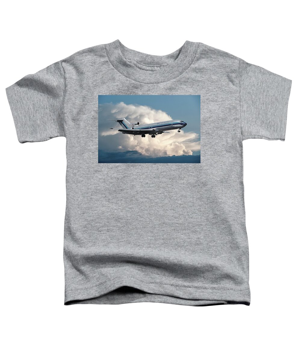 Eastern Airlines Toddler T-Shirt featuring the photograph Eastern Airlines Boeing 727-225 at Miami International by Erik Simonsen