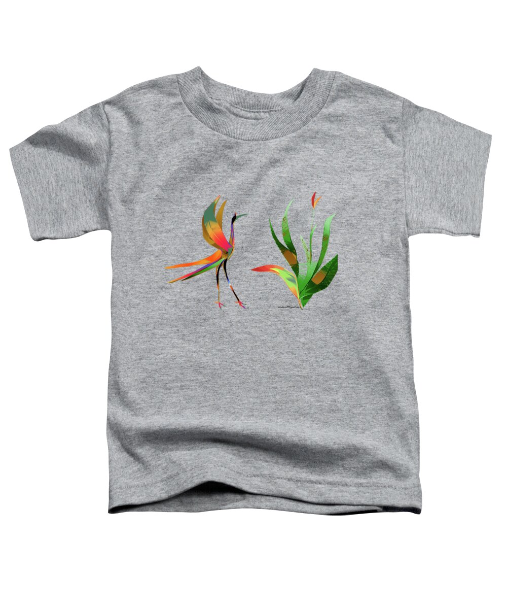 Bird Toddler T-Shirt featuring the digital art Ecospheric by Asok Mukhopadhyay