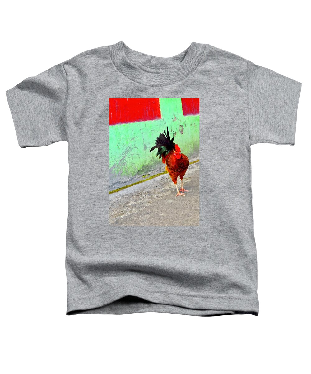 Photograph Toddler T-Shirt featuring the photograph El Gallo by Debra Grace Addison