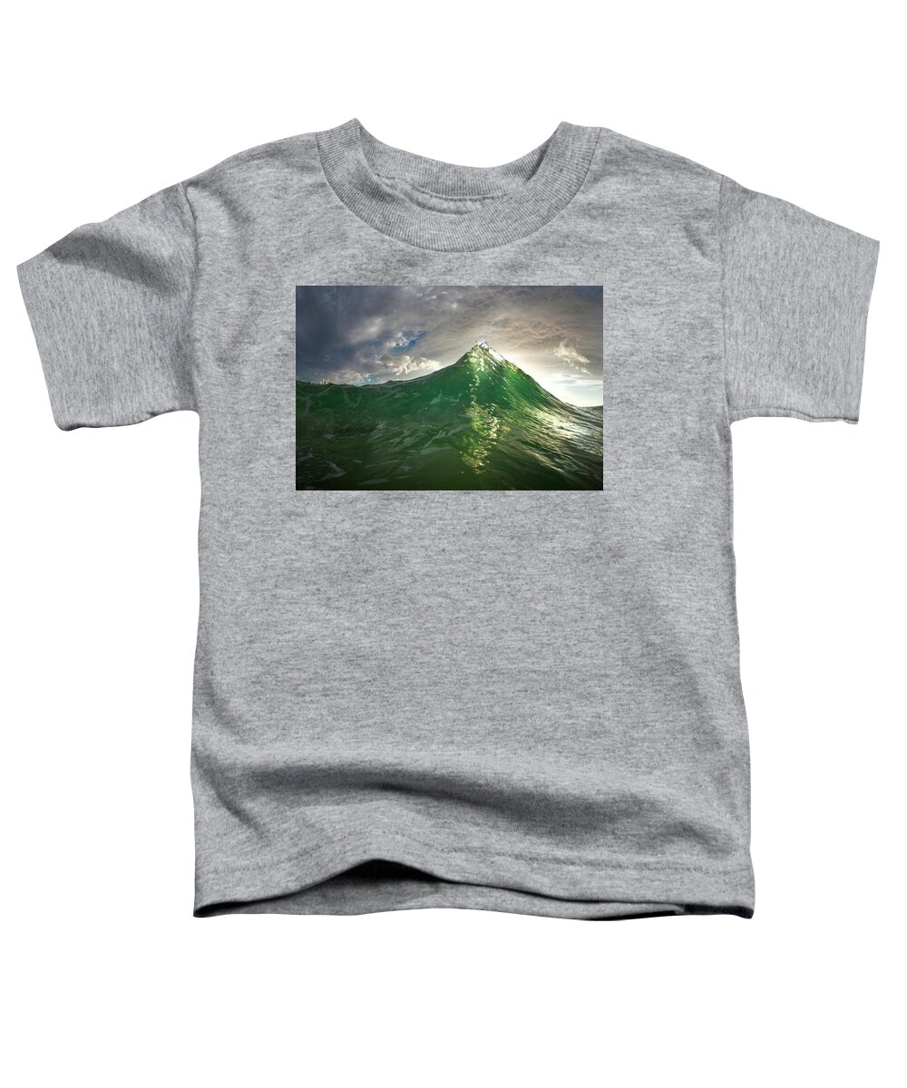 Ocean Toddler T-Shirt featuring the photograph Emerald Summit by Sean Davey