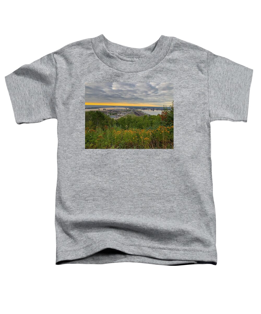 Enger Park Toddler T-Shirt featuring the photograph Enger Park Overlook in Duluth by Susan Rydberg
