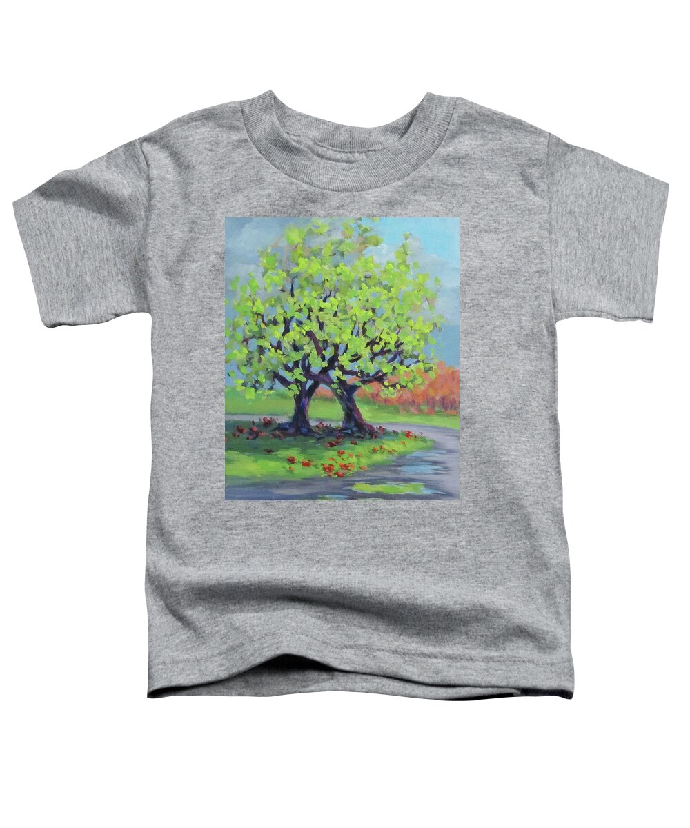 Trees Toddler T-Shirt featuring the painting Entanglement by Karen Ilari