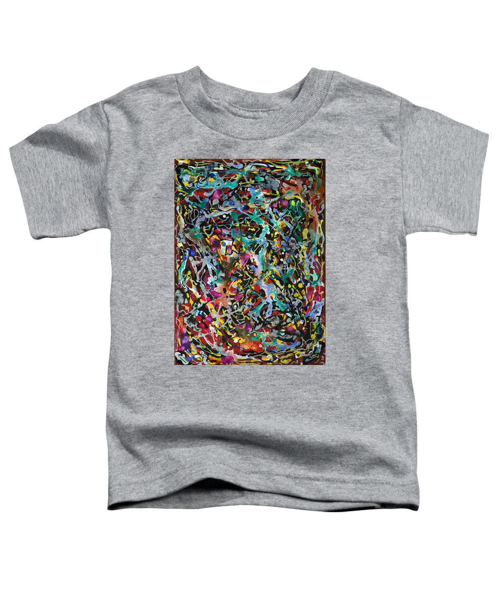 Epsilon 12 Toddler T-Shirt featuring the painting Epsilon #12 by Sensory Art House