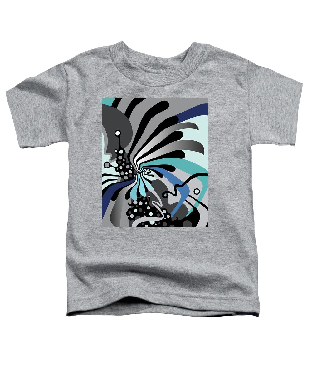 Expansion Toddler T-Shirt featuring the painting Expansion by Nikita Coulombe