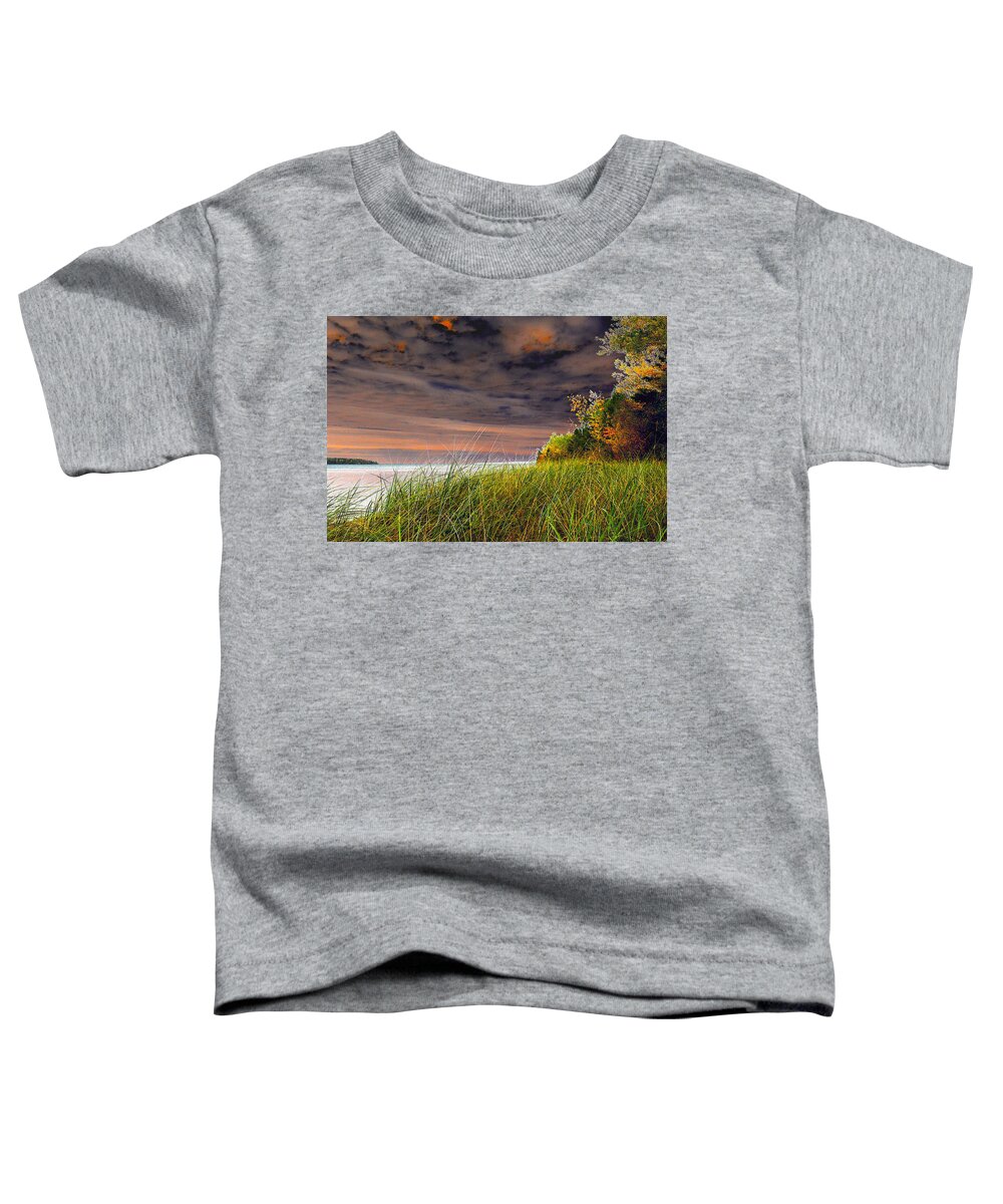 Fall On Lake Superior Toddler T-Shirt featuring the photograph Fall on Lake Superior by Tom Kelly