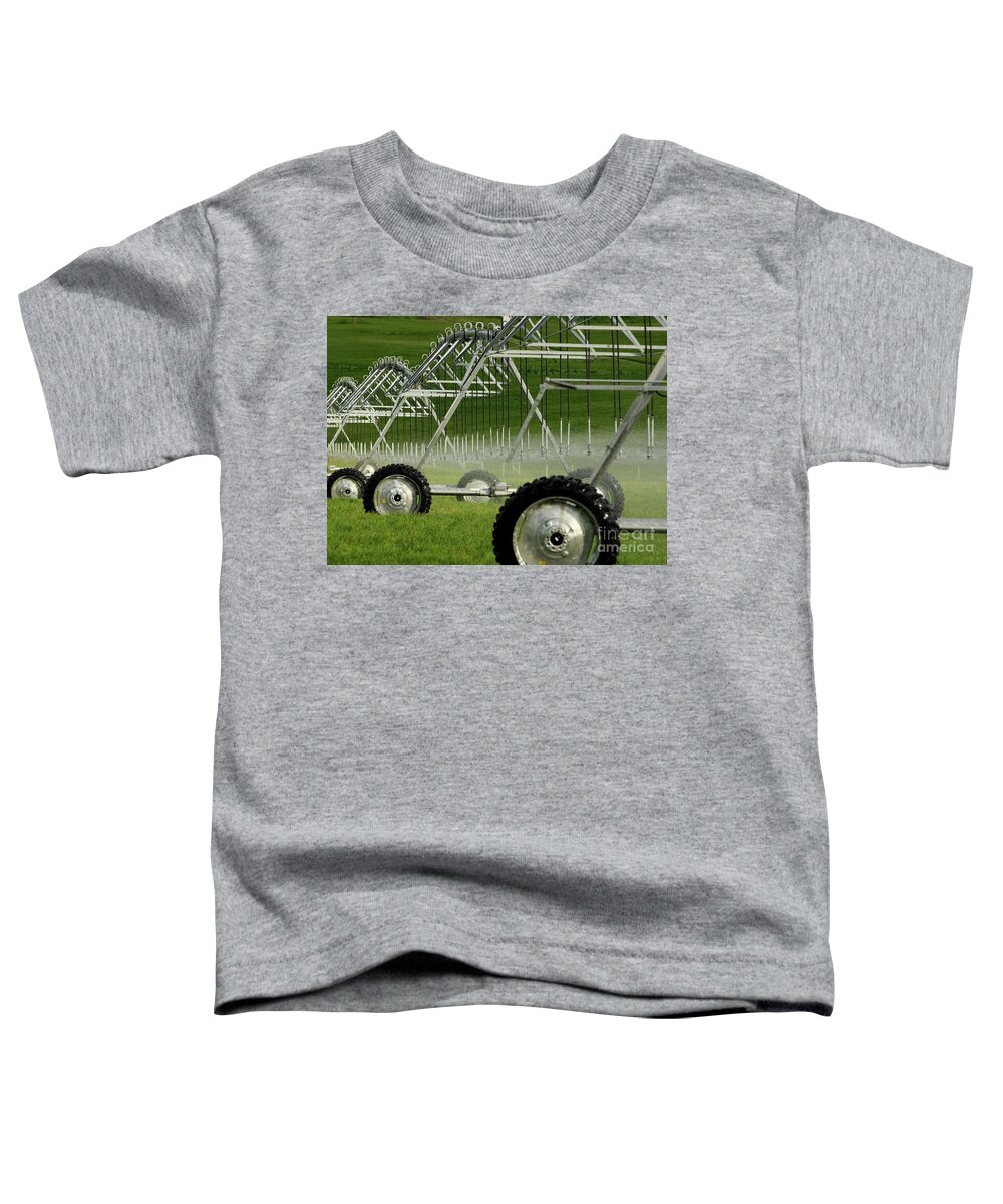 Montana Toddler T-Shirt featuring the photograph Farm Irrigation by Terri Brewster