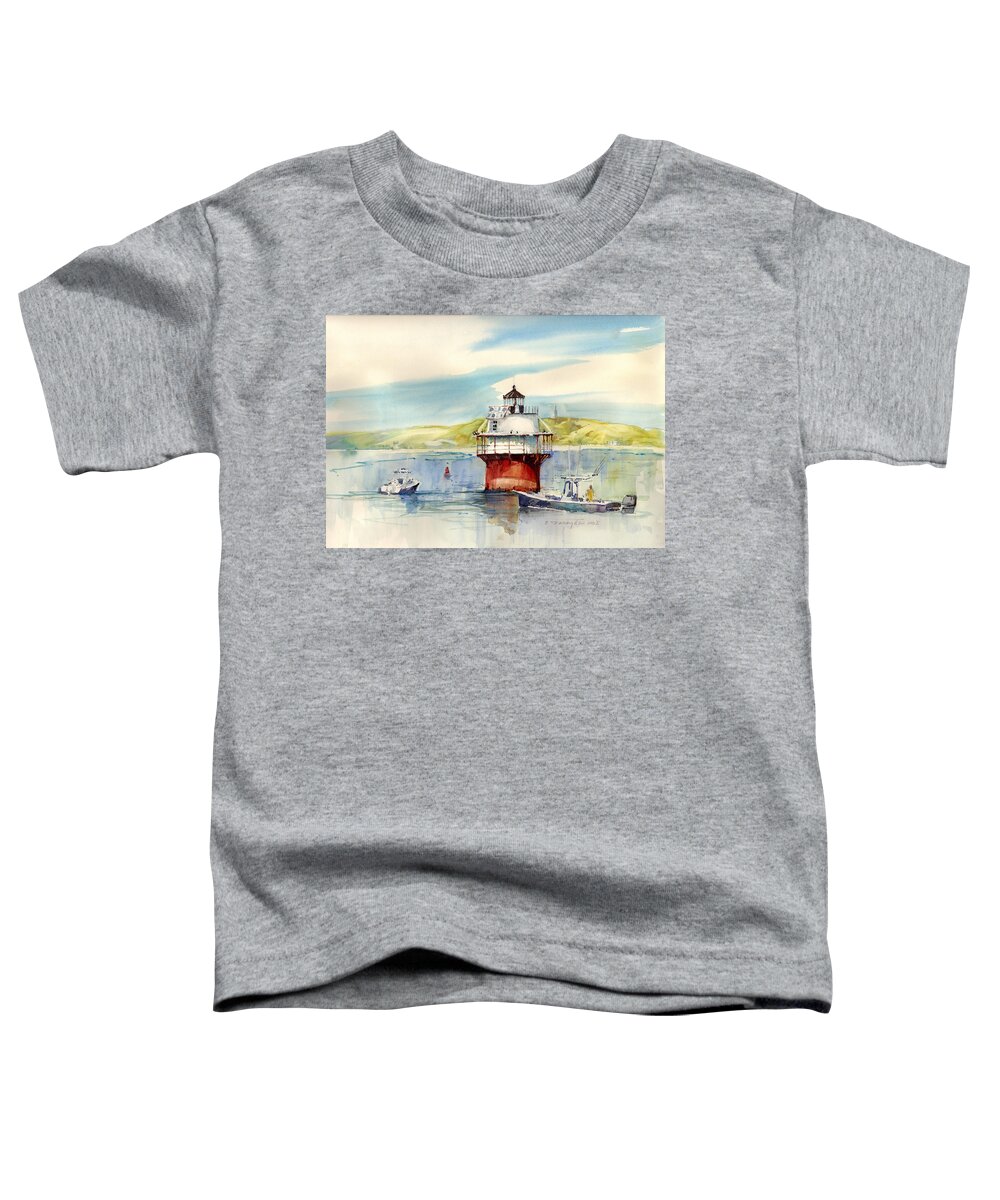 Visco Toddler T-Shirt featuring the painting Fishing Bug Light by P Anthony Visco