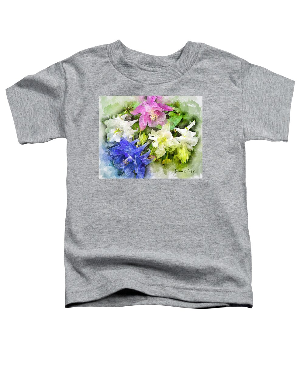 Flowers Toddler T-Shirt featuring the digital art Floral Concert of Color by Dave Lee