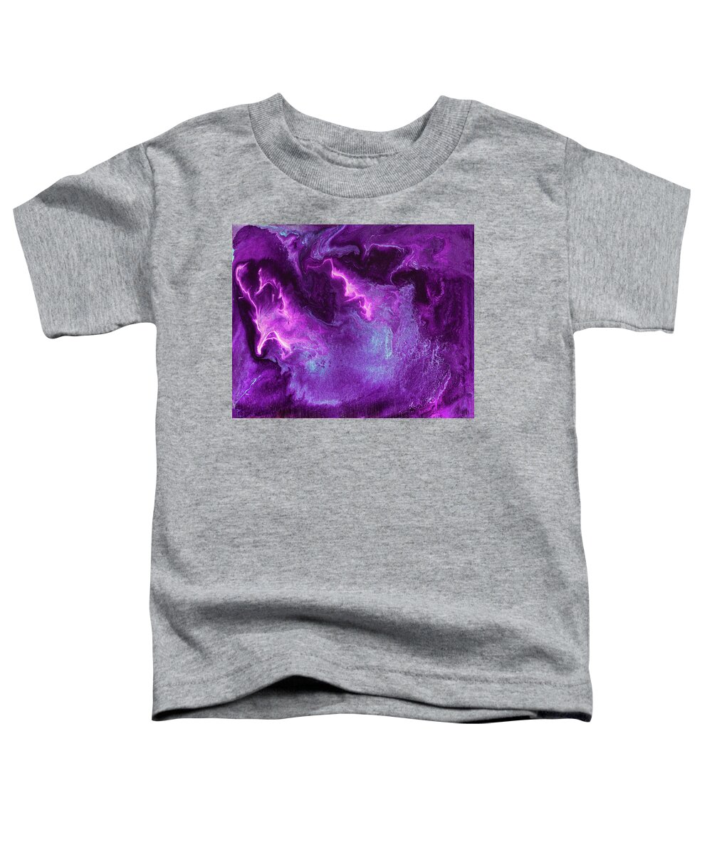 Fluid Toddler T-Shirt featuring the painting Galaxius by Jennifer Walsh