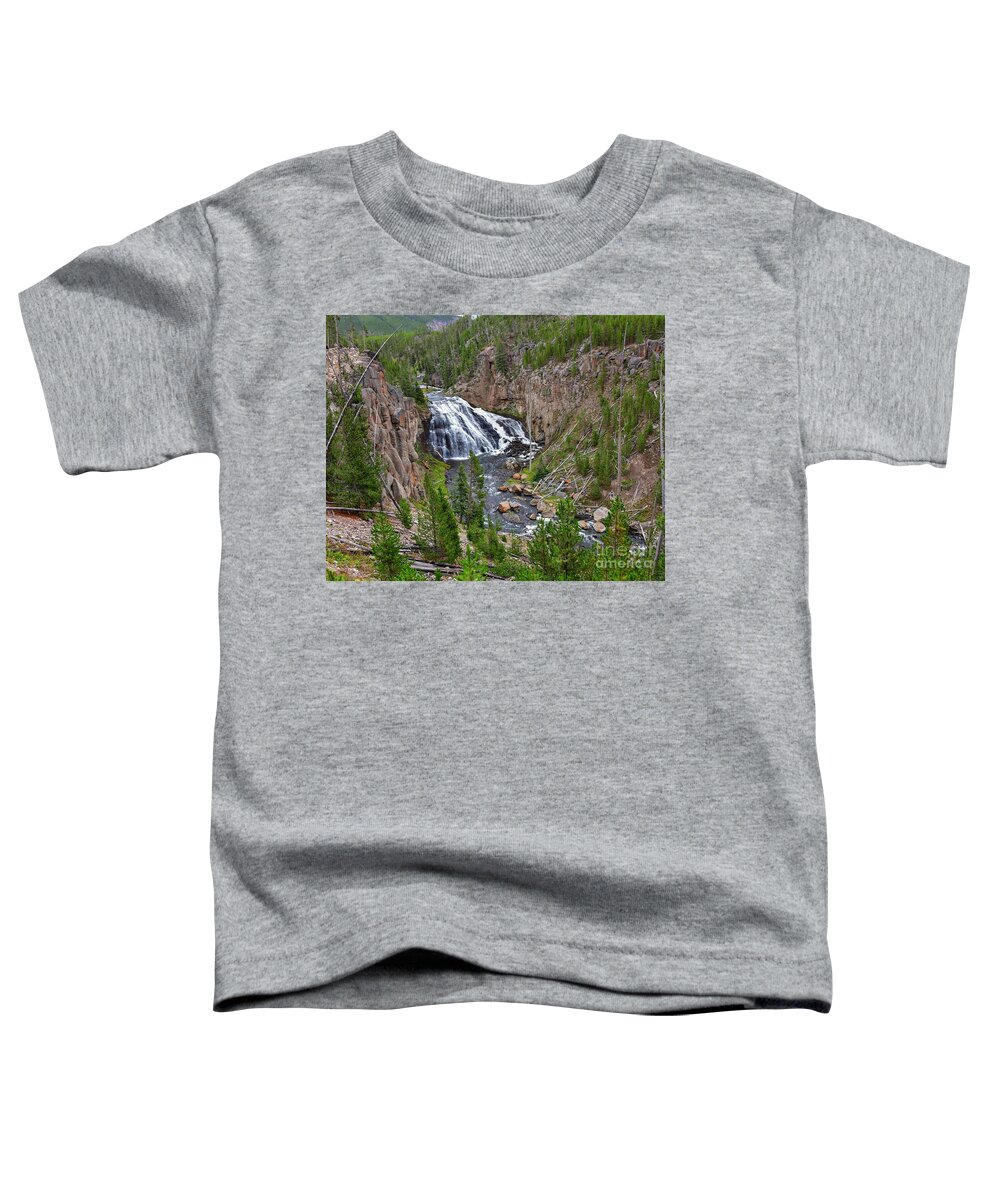 Waterfalls Toddler T-Shirt featuring the photograph Gibbon Falls by Steve Brown