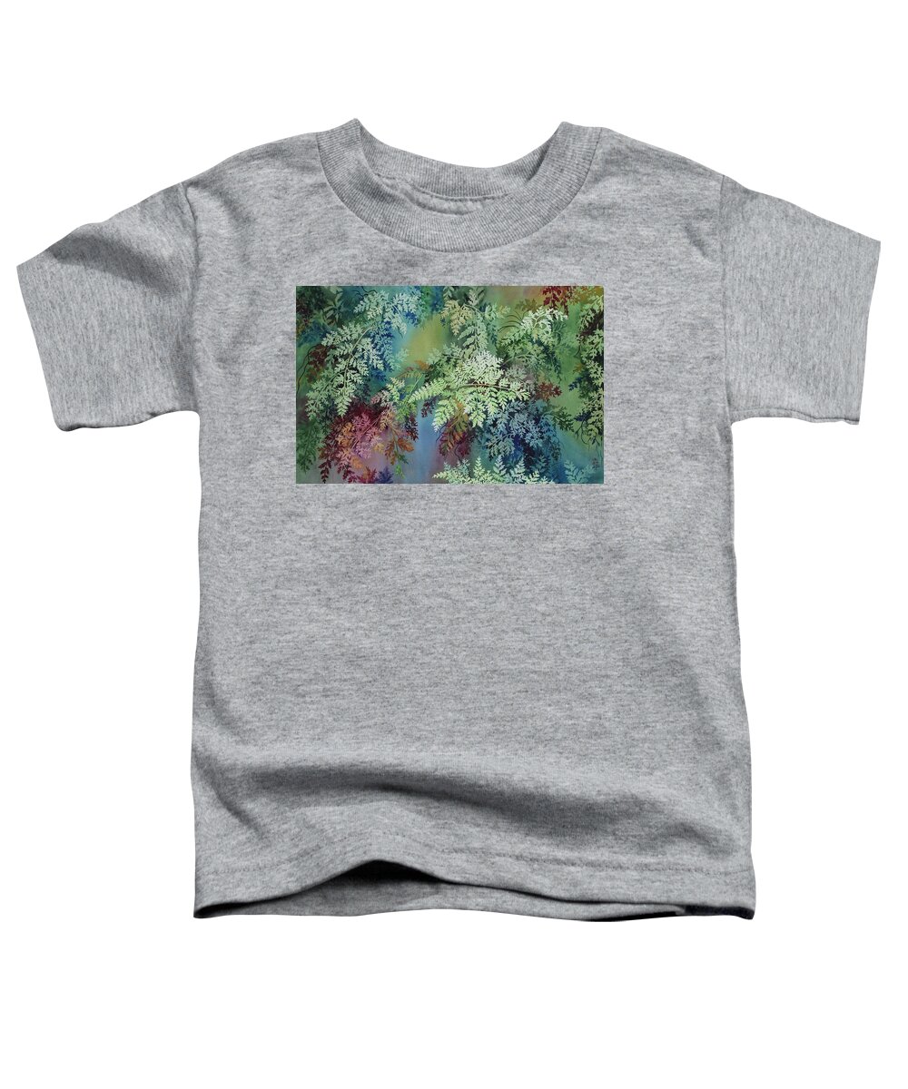Rainforest Toddler T-Shirt featuring the painting Veils of Palapalai by Kelly Miyuki Kimura