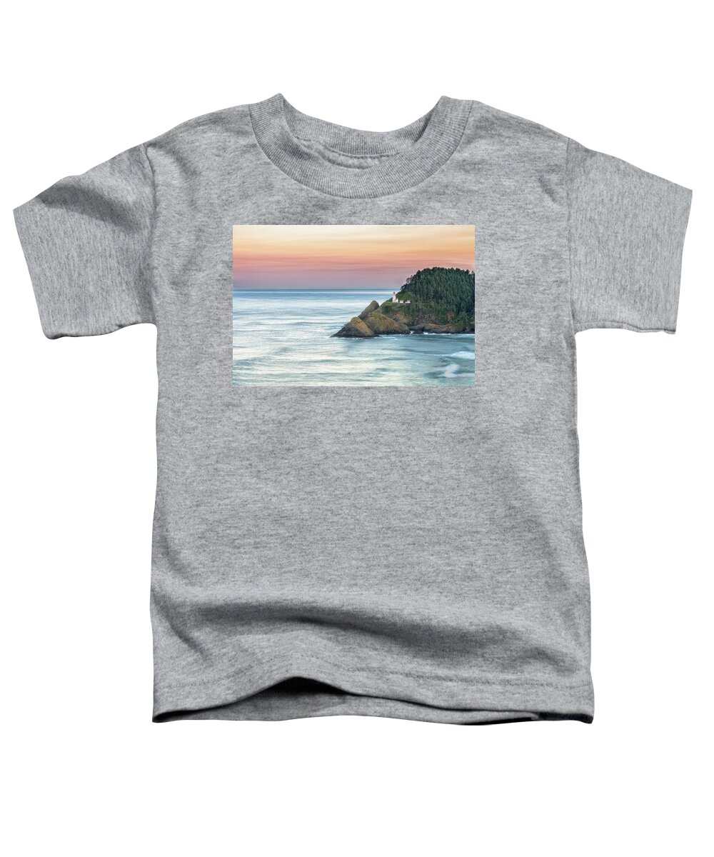Landscape Toddler T-Shirt featuring the photograph Heceta Lighthouse by Russell Pugh