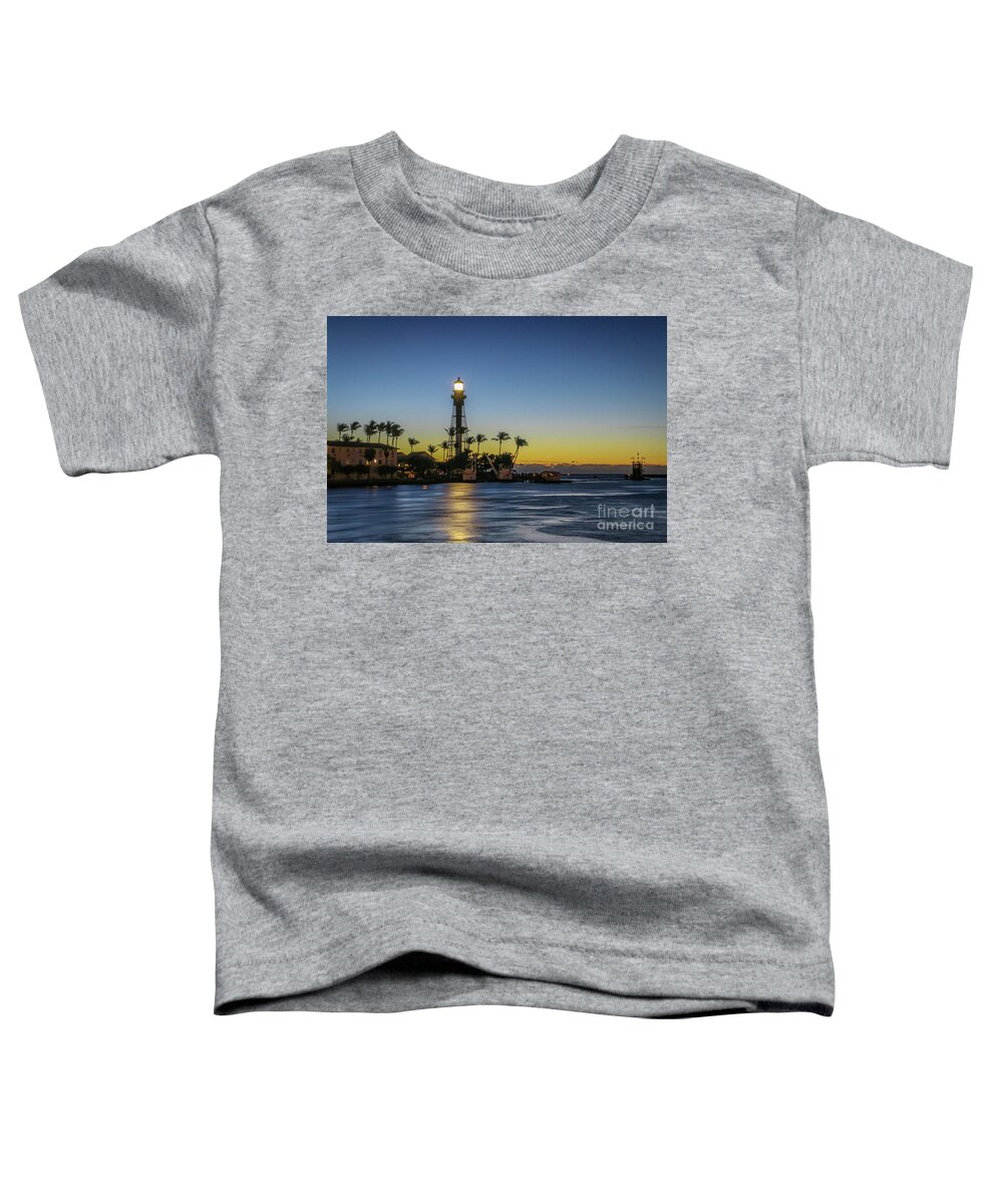 Light Toddler T-Shirt featuring the photograph Hillsboro Light Reflection by Tom Claud