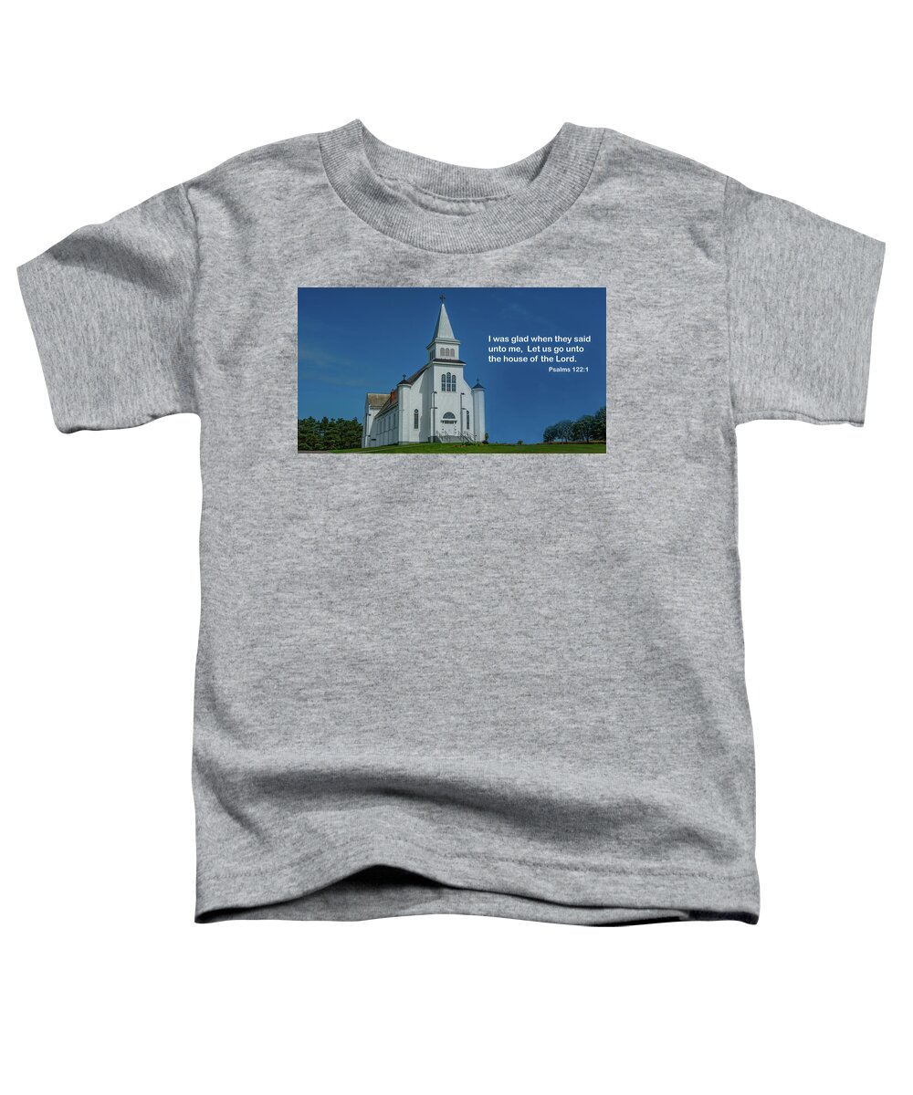 Saint Peters Bay Catholic Church Toddler T-Shirt featuring the photograph House of the Lord by Marcy Wielfaert