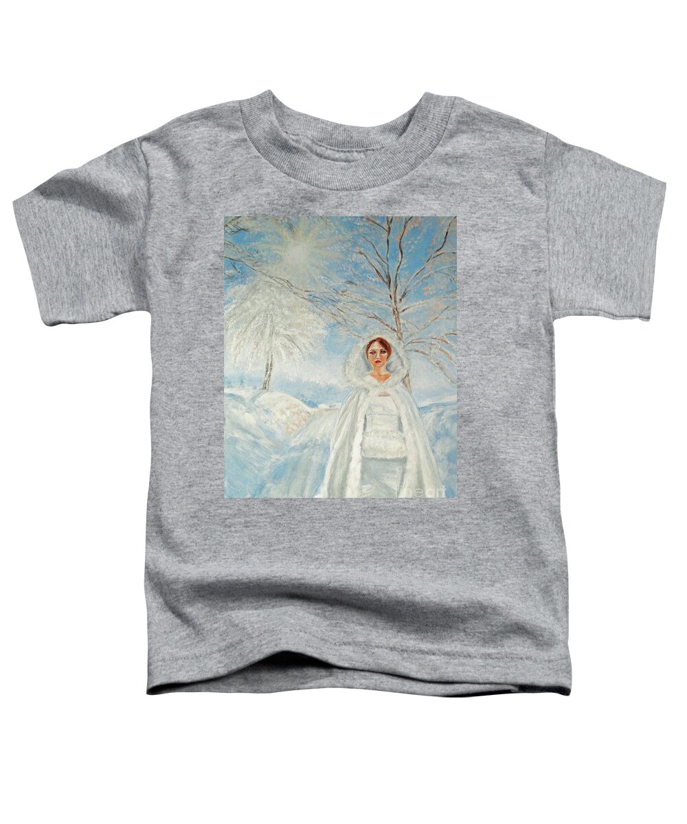 Fantasy Toddler T-Shirt featuring the painting In Beauty I Walk by Lyric Lucas