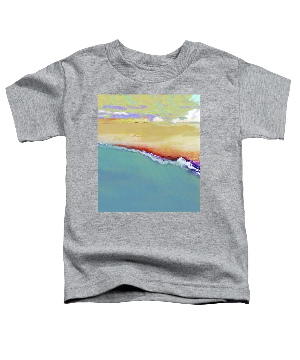 Abstract Toddler T-Shirt featuring the mixed media Just Beachy 300 by Sharon Williams Eng