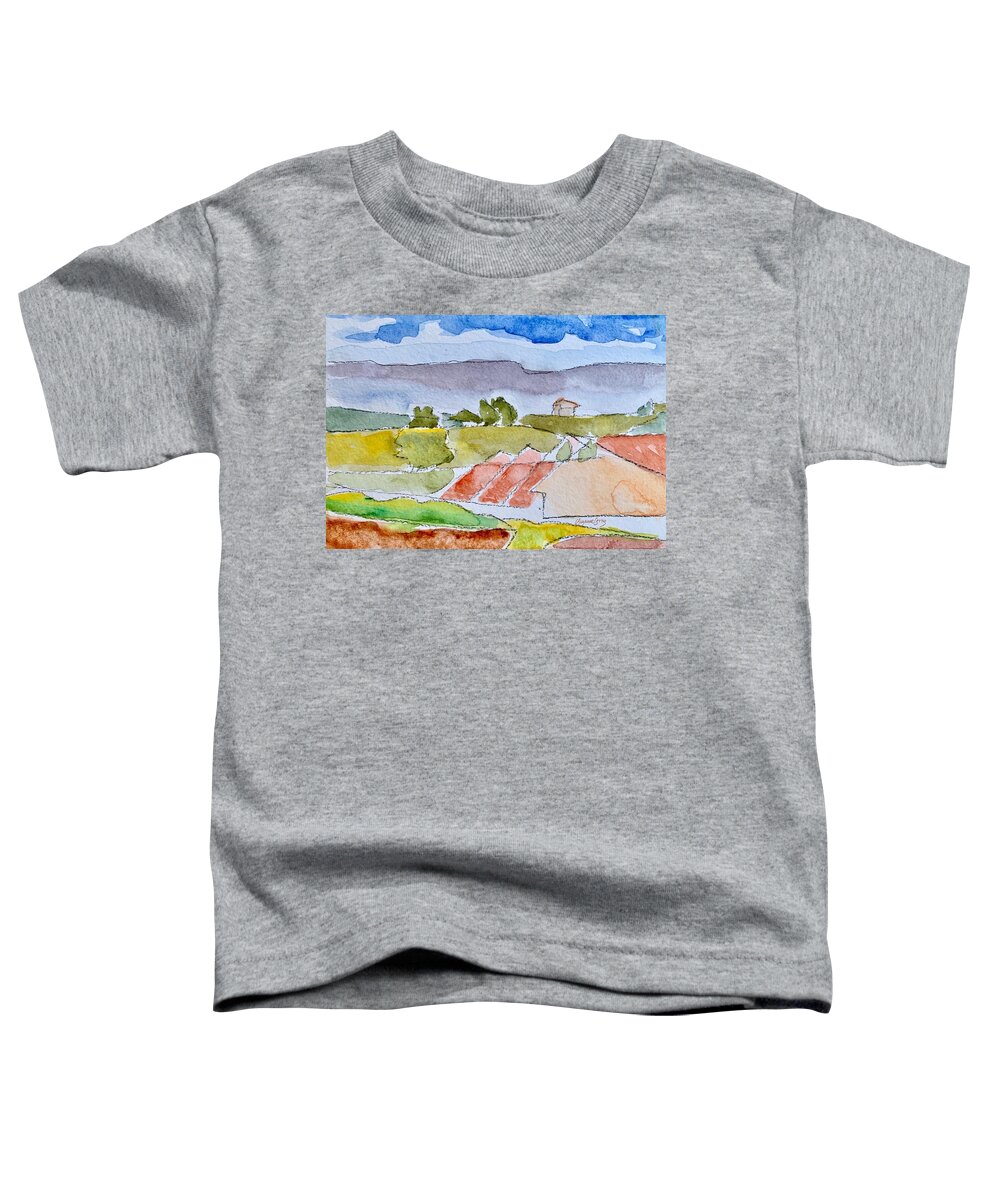 Design #4 Toddler T-Shirt featuring the painting Laguna del Sol #4 by Suzanne Giuriati Cerny