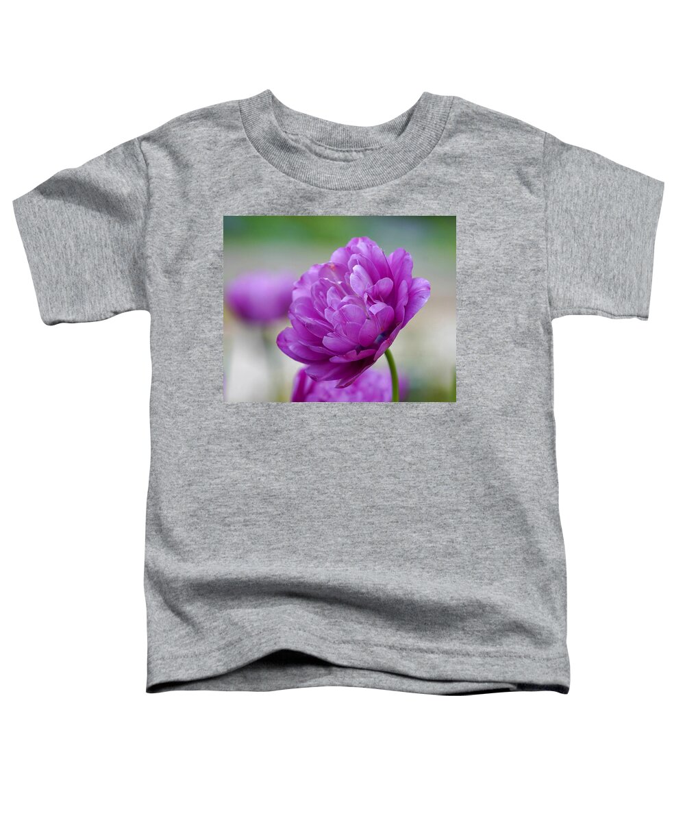 Beautiful Toddler T-Shirt featuring the photograph Lavender Tulip by Susan Rydberg