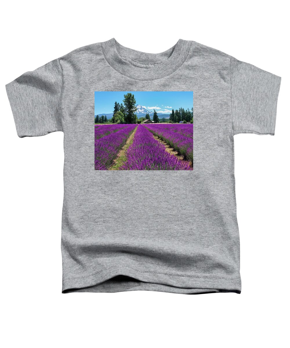 Lavender Valley Farm Toddler T-Shirt featuring the photograph Lavender Valley Farm by Robert Bellomy
