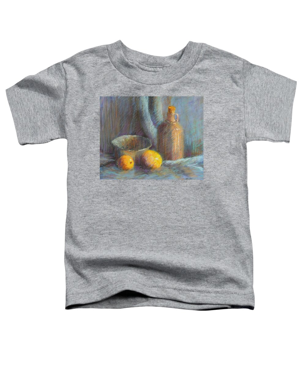 Blues Toddler T-Shirt featuring the pastel Lemons in Blue by Candy Mayer