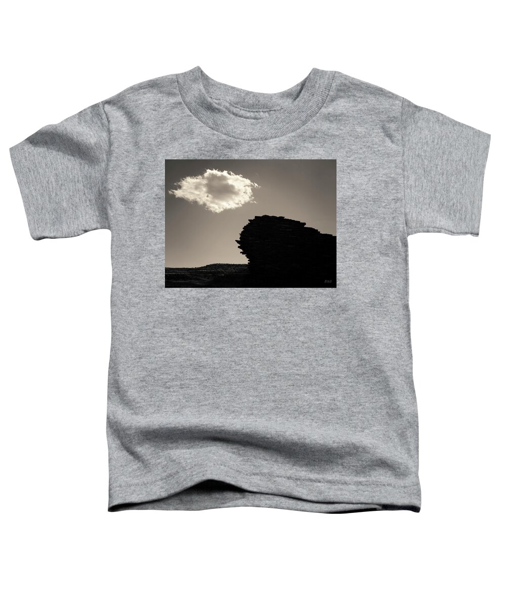 New Mexico Toddler T-Shirt featuring the photograph Lone Cloud III Toned by David Gordon