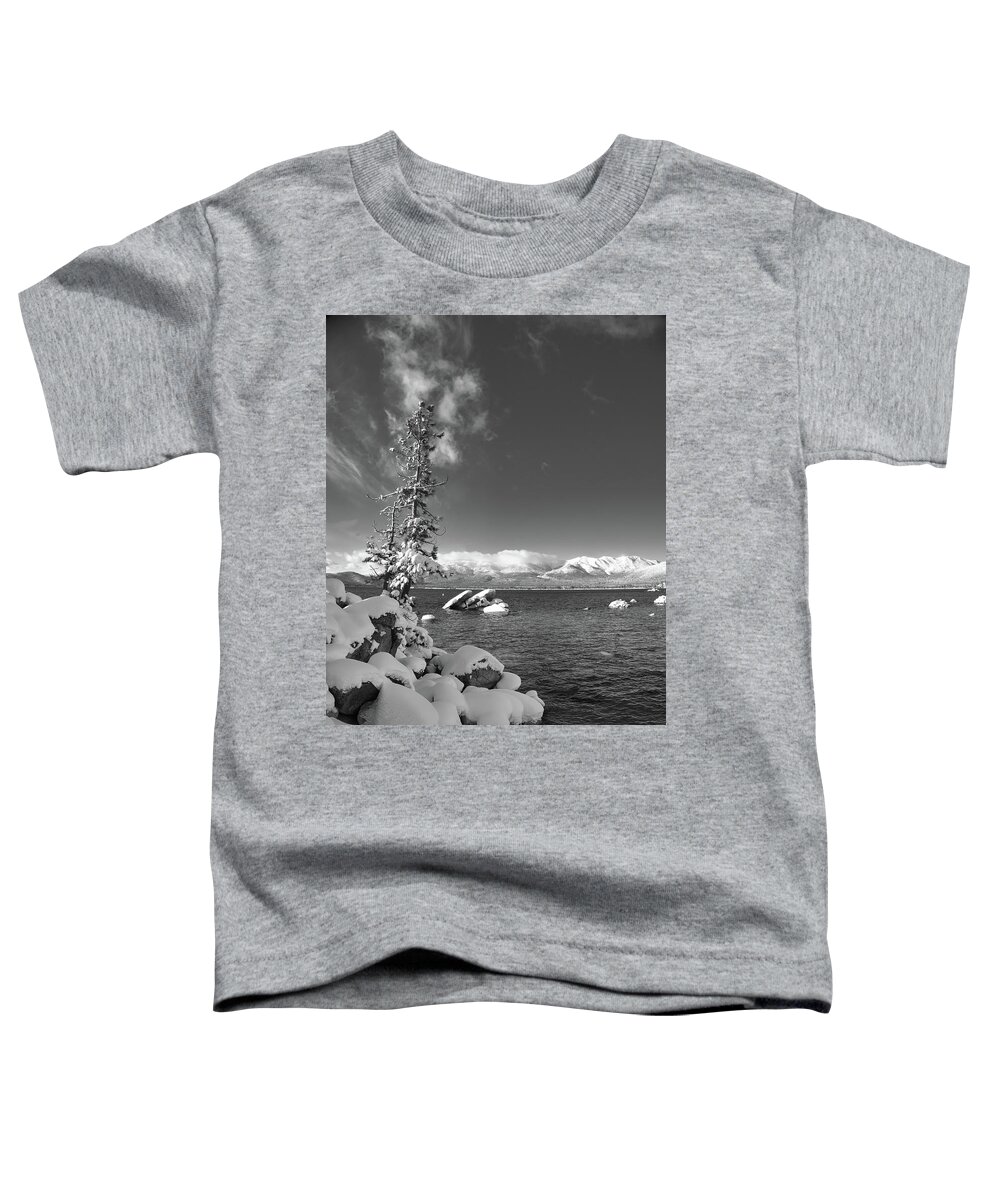 Lake Toddler T-Shirt featuring the photograph Lone Tahoe Tree by Martin Gollery