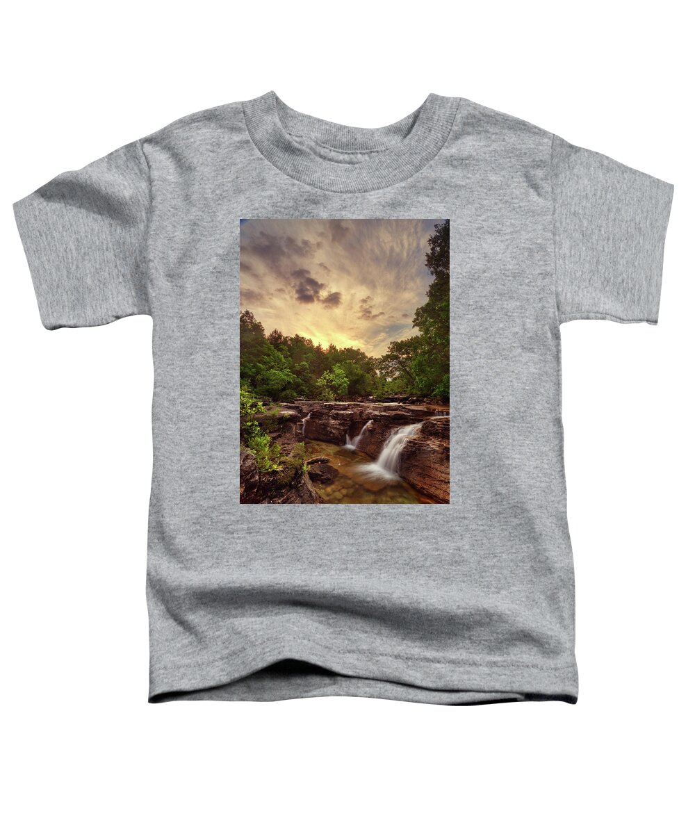 Waterfall Toddler T-Shirt featuring the photograph Long Creek Falls by Robert Charity