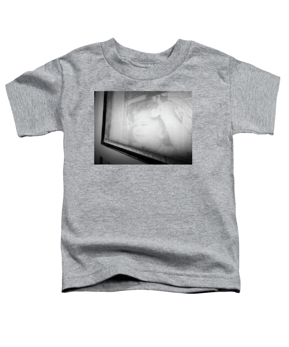 Unusual Portrait Toddler T-Shirt featuring the photograph Looking by John Parulis