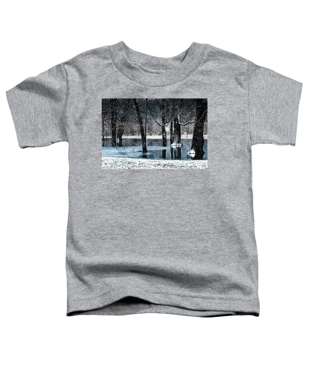 Snow Photo Toddler T-Shirt featuring the photograph Magical Snow Forest by Sandra J's