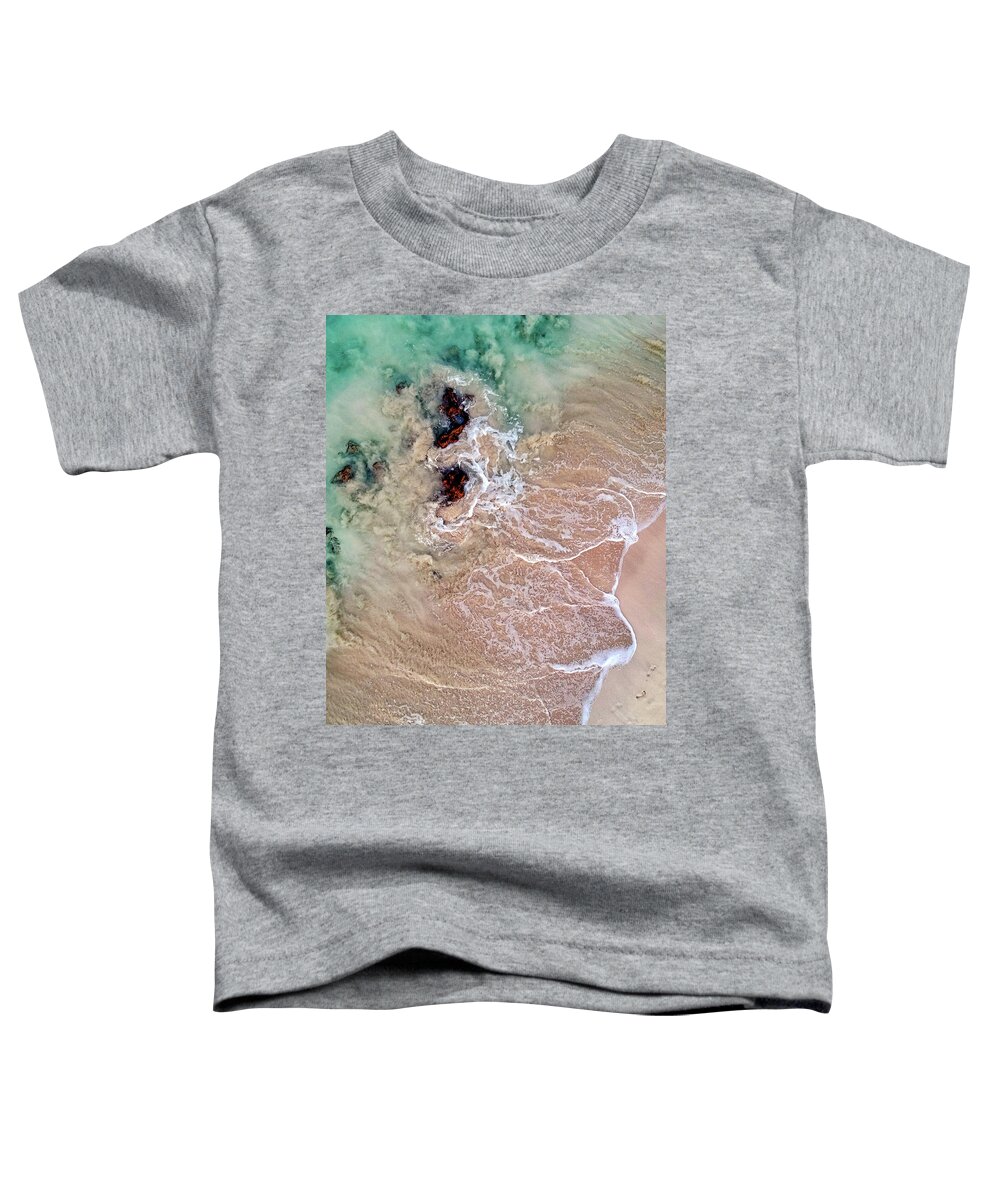 Makalawena Toddler T-Shirt featuring the photograph Makalawena Beach Section by Christopher Johnson