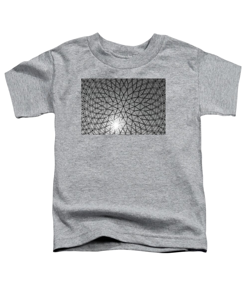 Abstract Toddler T-Shirt featuring the photograph Metal web by Silvia Marcoschamer
