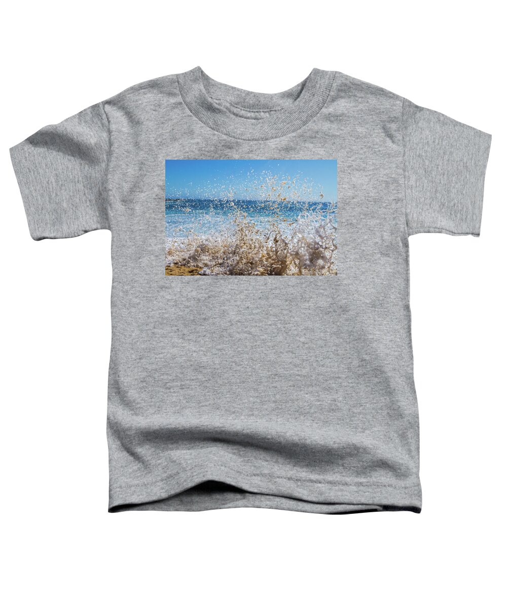 Ocean Suds Toddler T-Shirt featuring the photograph Milk Suds by Chris Spencer