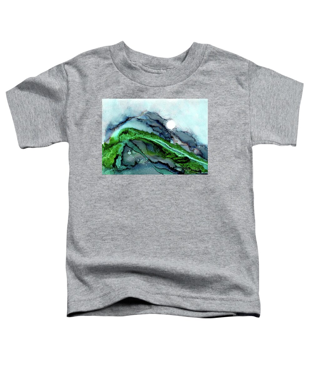 Moon Toddler T-Shirt featuring the painting Moondance I by Kathryn Riley Parker