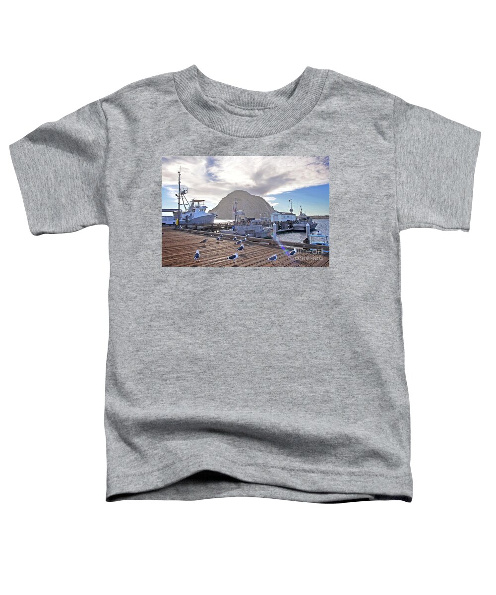 Morro Bay Harbor Toddler T-Shirt featuring the photograph Morro Bay Harbor by Michael Rock