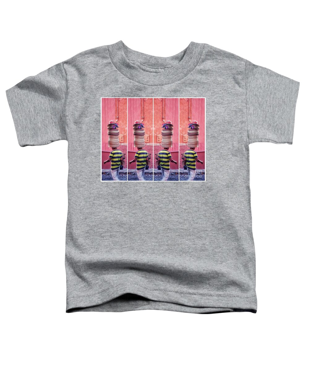 Hats Toddler T-Shirt featuring the digital art Moving Inventory by Diana Rajala