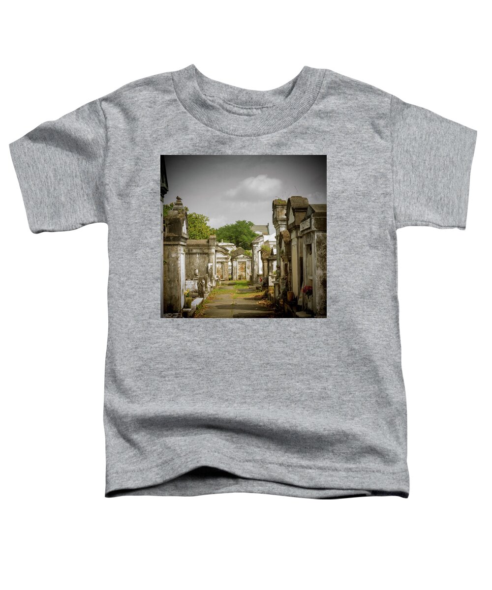 Jean Noren Toddler T-Shirt featuring the photograph New Orleans Cemetery by Jean Noren