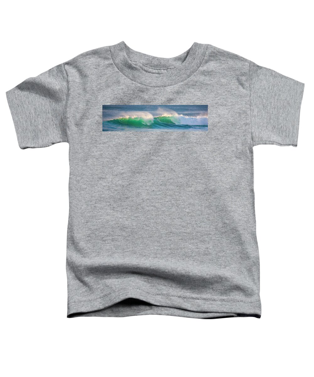 Ocean Toddler T-Shirt featuring the photograph Ocean Mist 36x9 Crop by Anthony Jones