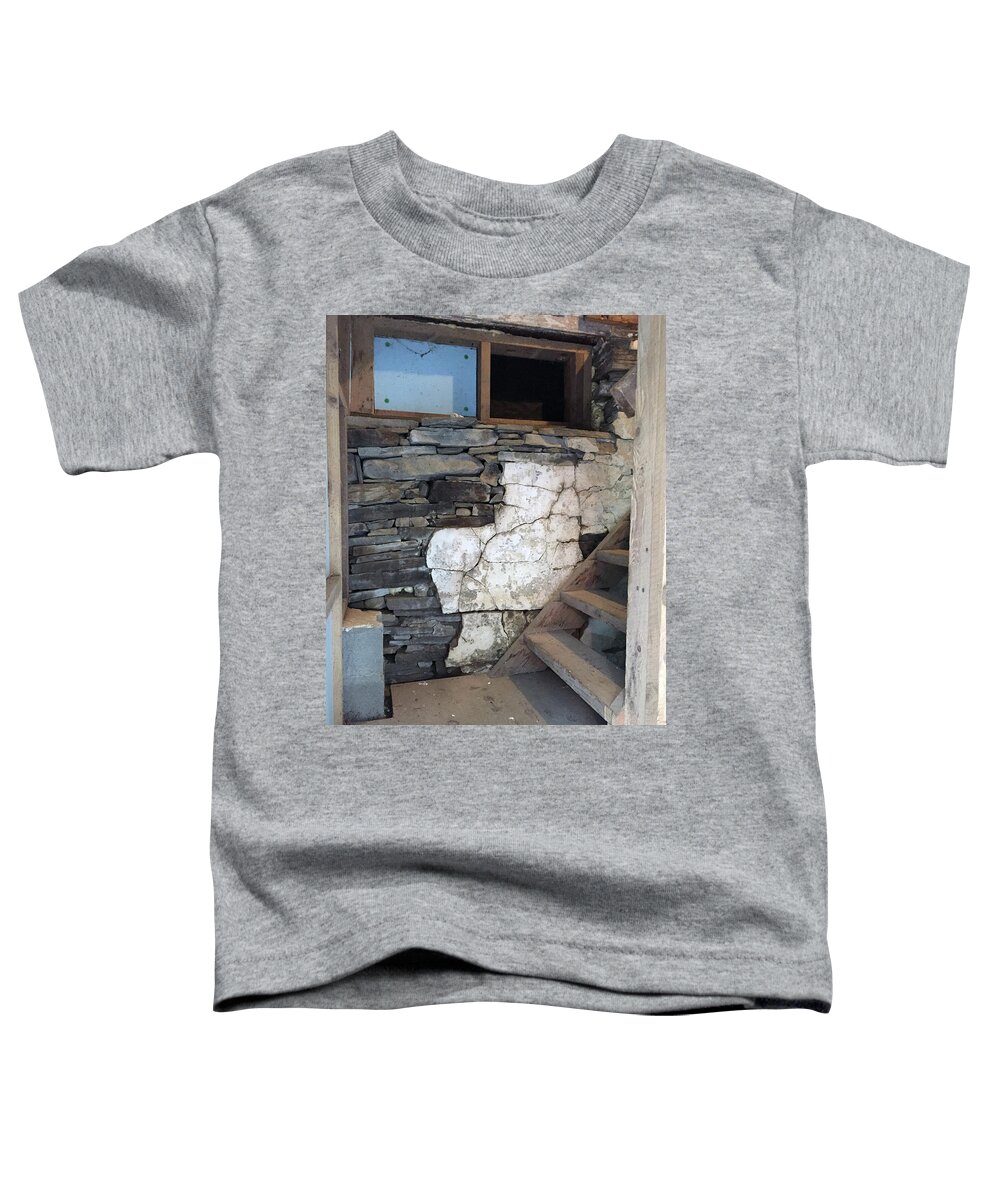 Old Barn Toddler T-Shirt featuring the photograph Old Barn Steps by Christine Lathrop