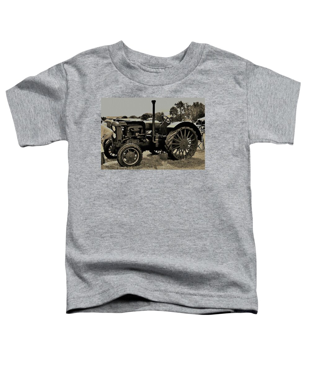 Tractor Toddler T-Shirt featuring the digital art Ye Old Tractor by David Manlove